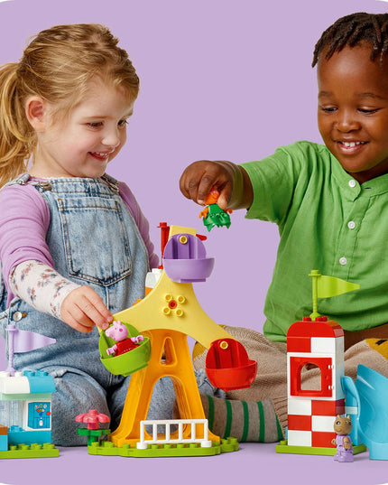 LEGO® DUPLO® Peppa Pig Funfair Pretend-Play Amusement Park Toddler Toy 10453