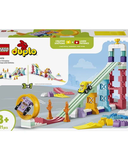 LEGO® DUPLO® Town 3 in 1 Creative Ramps with Vehicles 10478