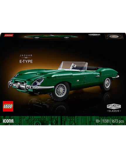 LEGO® Icons Jaguar E-Type - Classic Sports Car Model 11381