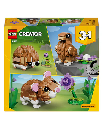 LEGO® Creator 3-in-1 Cute Hamster with a Flower Toy 31376