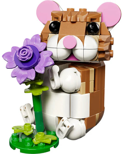 LEGO® Creator 3-in-1 Cute Hamster with a Flower Toy 31376