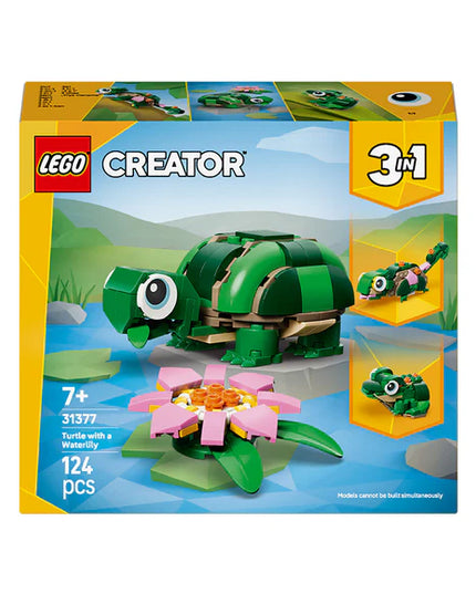 LEGO® Creator 3-in-1 Turtle with a Water Lily Flower 31377