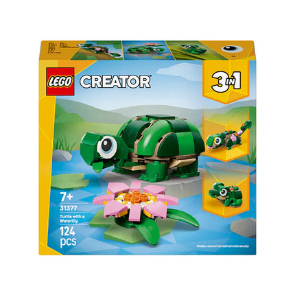 LEGO® Creator 3-in-1 Turtle with a Water Lily Flower 31377