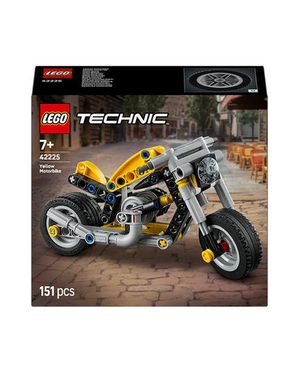 LEGO® Technic Yellow Motorcycle Toy Building Set 42225