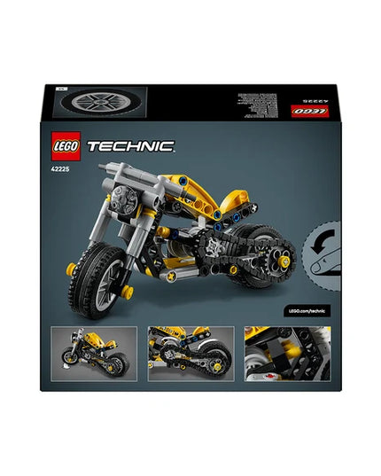 LEGO® Technic Yellow Motorcycle Toy Building Set 42225