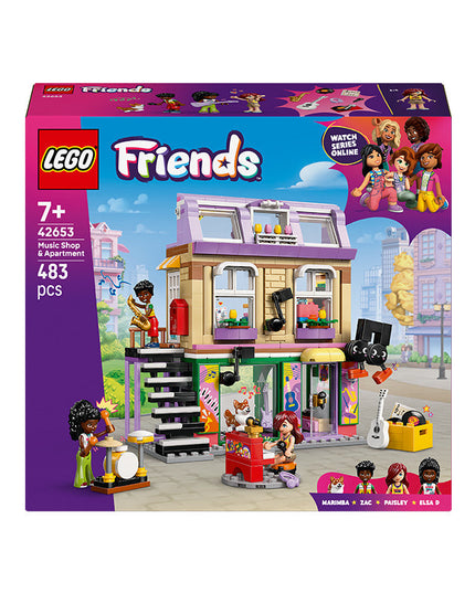 LEGO® Friends Music Store & Apartment Building Set Pretend-Play Toy 42653