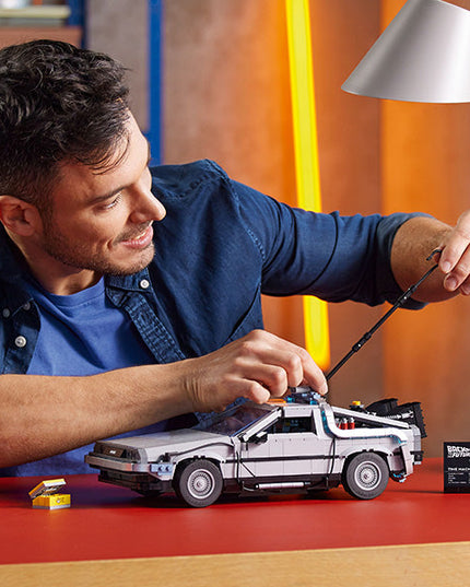 LEGO® ICONS Back to the Future Time Machine Building Kit for Adults 10300