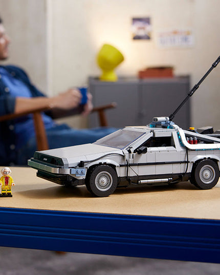 LEGO® ICONS Back to the Future Time Machine Building Kit for Adults 10300
