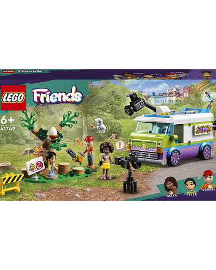 LEGO® Friends Newsroom Van Building Toy Set 41749