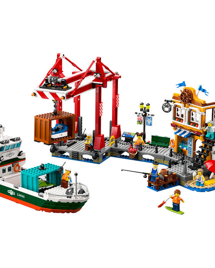 LEGO® City Seaside Harbour with Cargo Ship Building Toy 60422