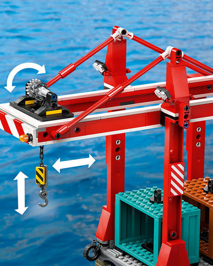 LEGO® City Seaside Harbour with Cargo Ship Building Toy 60422