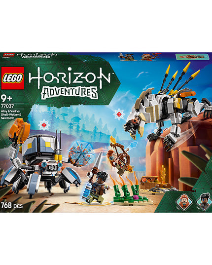 LEGO® Horizon Adventures™ Aloy & Varl vs. Shell-Walker & Sawtooth Toy 77037