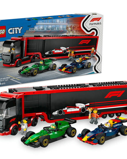 LEGO® City F1 Truck with RB20 & AMR24 F1 Cars Playset 60445