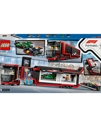 LEGO® City F1 Truck with RB20 & AMR24 F1 Cars Playset 60445