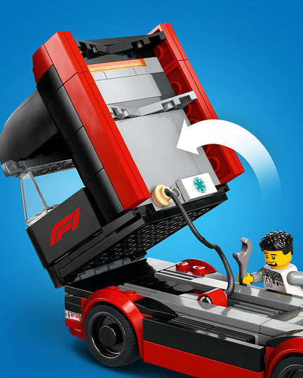 LEGO® City F1 Truck with RB20 & AMR24 F1 Cars Playset 60445