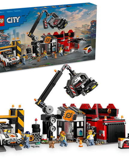 LEGO® City Scrapyard with Cars, Building Toy Set 60472