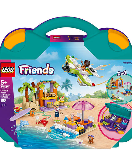 LEGO® Friends Creative Beach and Travel Suitcase Buildable Toy Set 42672