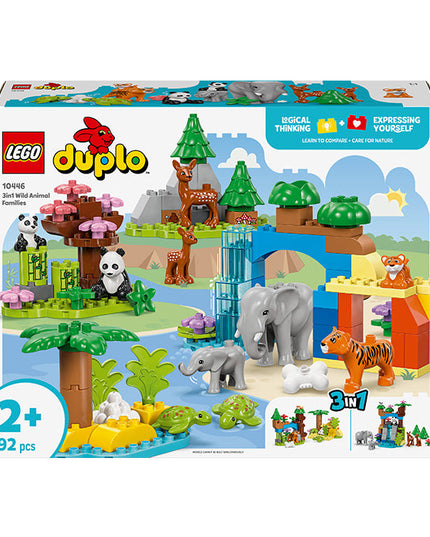LEGO® DUPLO® 3in1 Wild Animal Families Learning Toy Set 10446