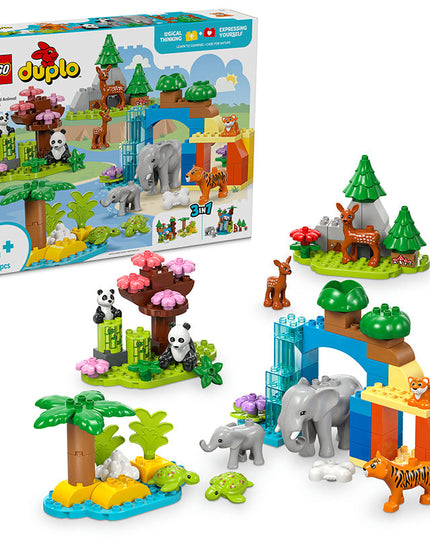LEGO® DUPLO® 3in1 Wild Animal Families Learning Toy Set 10446