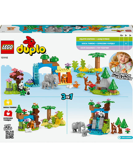 LEGO® DUPLO® 3in1 Wild Animal Families Learning Toy Set 10446