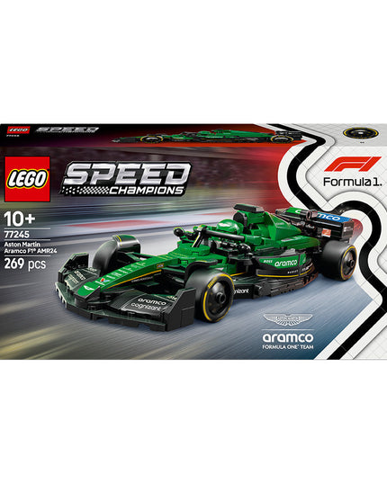 LEGO® Speed Champions Aston Martin Aramco F1® AMR24 Race Car Vehicle Set 77245