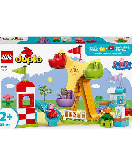 LEGO® DUPLO® Peppa Pig Funfair Pretend-Play Amusement Park Toddler Toy 10453