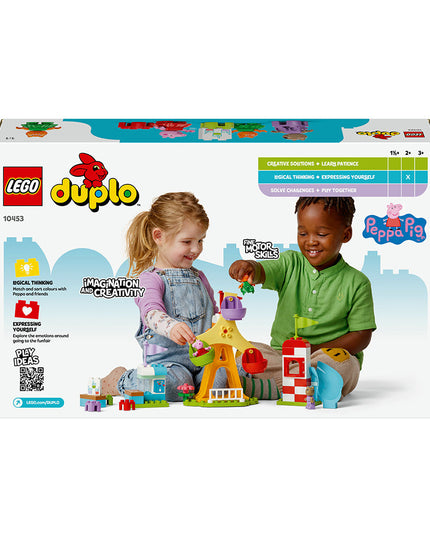 LEGO® DUPLO® Peppa Pig Funfair Pretend-Play Amusement Park Toddler Toy 10453