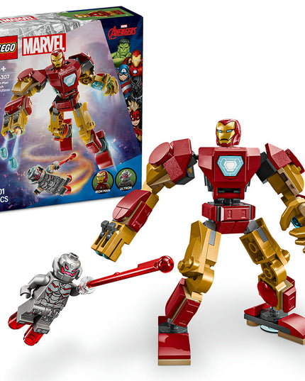 LEGO® Marvel Iron Man Mech vs. Ultron Building Toy Set 76307