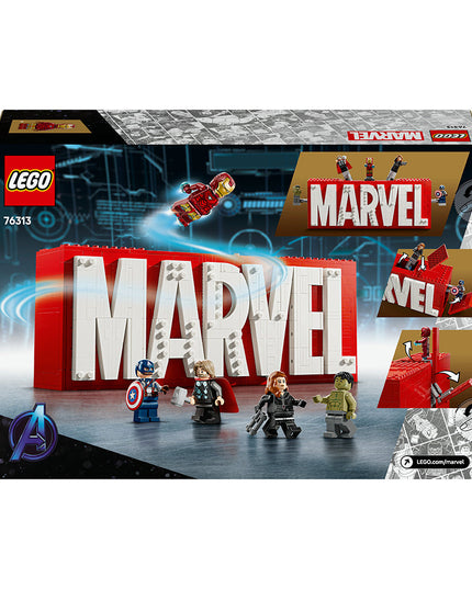 LEGO® Marvel: MARVEL Logo & Minifigures Building Toy 76313