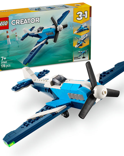 LEGO® Creator 3-in-1 Aircraft: Race Plane Toy for Kids 31160