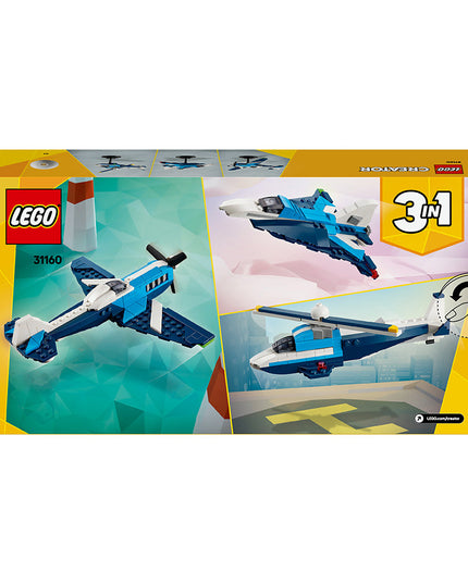 LEGO® Creator 3-in-1 Aircraft: Race Plane Toy for Kids 31160