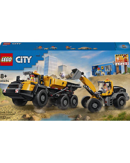 LEGO® City Dump Truck & Front End Loader Construction Toy 60494