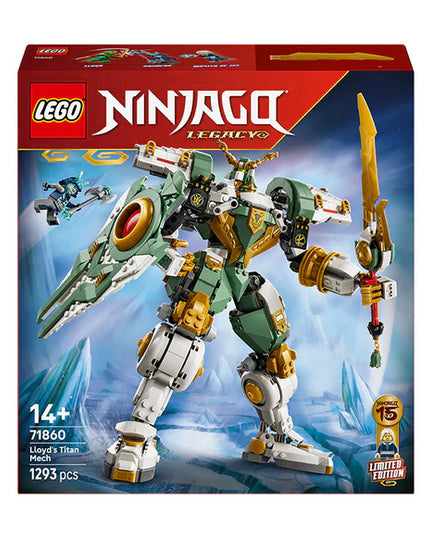 LEGO® NINJAGO® Lloyd's Titan Mech 15th Anniversary Toy Model Building Kit 71860