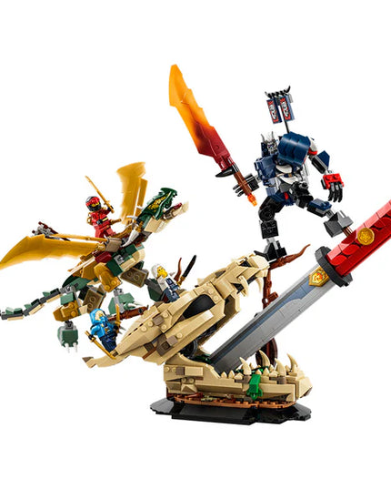 LEGO® NINJAGO® Battle at the Dragon’s Blade Display 71871