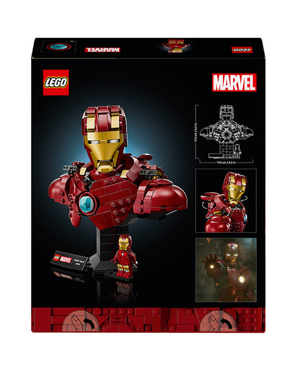 LEGO® ǀ Marvel Iron Man MK4 Bust, Buildable Model for Adults with Minifigure 76327