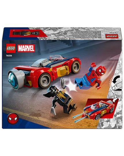 LEGO® ǀ Marvel Spider-Man Car vs. Venomized Wolverine Car Playset 76336