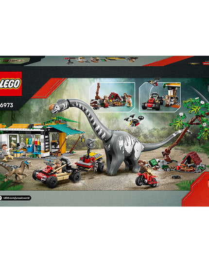 LEGO® Jurassic World Raptor & Titanosaurus Tracking Mission Dinosaur Toy 76973