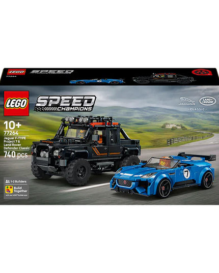LEGO® Speed Champions Jaguar Project 7 & Land Rover Defender 77264