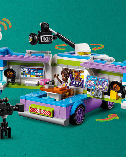 LEGO® Friends Newsroom Van Building Toy Set 41749