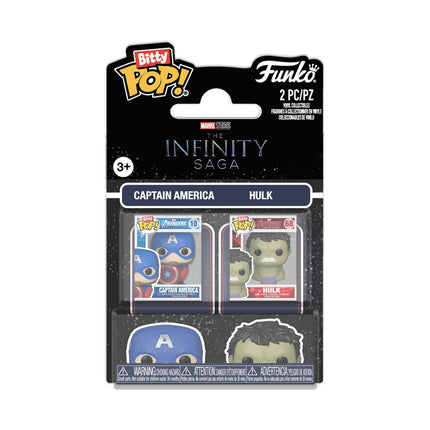 FUNKO BITTY POP!: MARVEL IS-CAP&HULK 2PK
