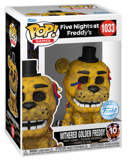 FUNKO POP! GAMES:FNAF-WITHERED GLDN FRDY