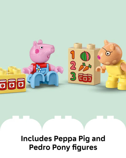 LEGO® DUPLO® Peppa Pig Tractor and Market Building Toy 10468