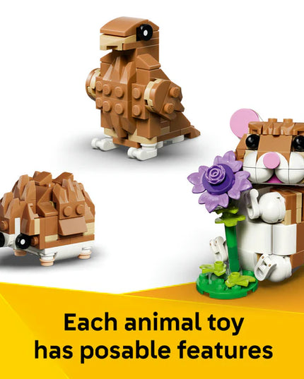 LEGO® Creator 3-in-1 Cute Hamster with a Flower Toy 31376