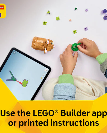 LEGO® Creator 3-in-1 Cute Hamster with a Flower Toy 31376