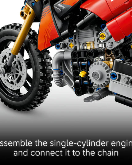 LEGO® Technic™ Ducati Desmo450 MX Factory Motorcycle 42238