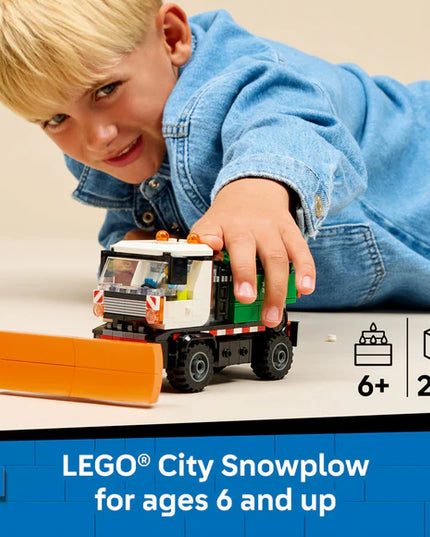 LEGO® City Snowplough Truck Toy Vehicle with Minifigure 60490