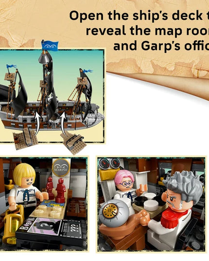 LEGO® ONE PIECE Garp’s Marine Battleship Building Toy 75646