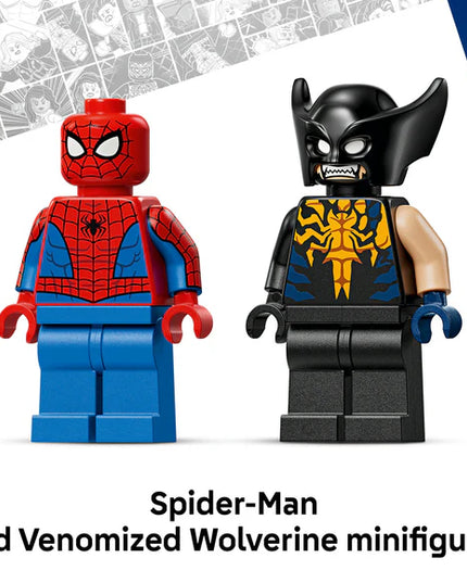 LEGO® ǀ Marvel Spider-Man Car vs. Venomized Wolverine Car Playset 76336