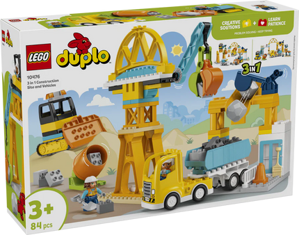 LEGO® DUPLO® Duplo 3 in 1 Construction Site And Vehicles 10476