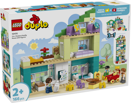 LEGO® DUPLO® Duplo 3 in 1 Modern Family House With Figures 10470